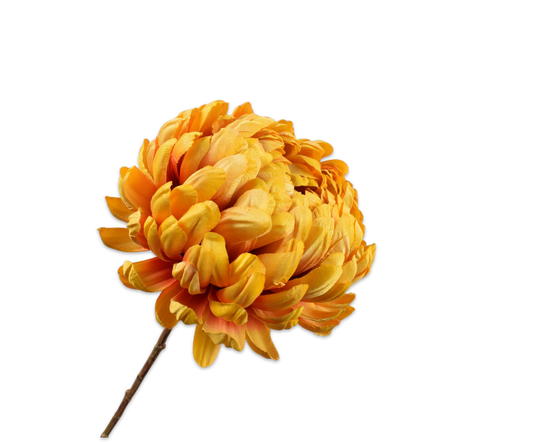 Chrysant tak geel – zijden bloem van Silk-ka, 76 cm