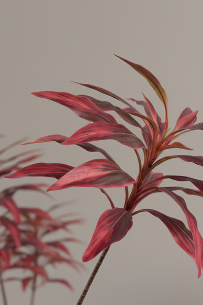Cordyline tak rood 100 cm zijden tak Silk-ka