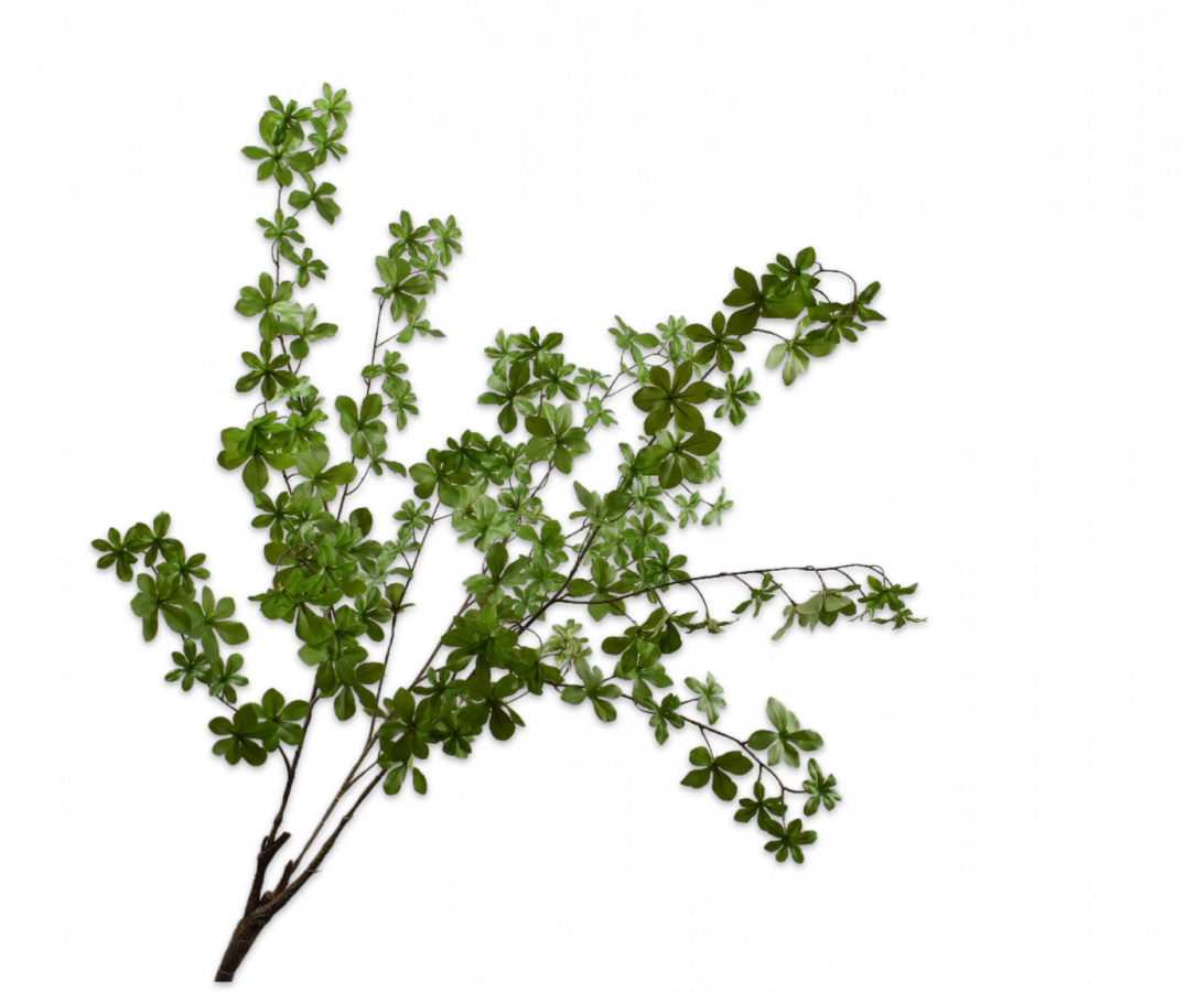 Bladtak Bush 107 cm – zijden bloem groen 107 cm