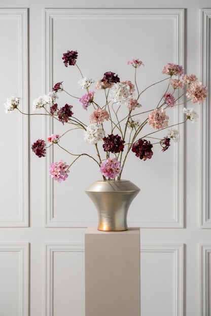 Hortensia tak mauve – zijden bloem 85 cm – afbeelding 2