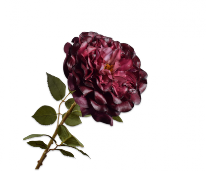 Roos bordeaux – zijden bloem 70 cm