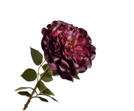 Roos bordeaux – zijden bloem 70 cm