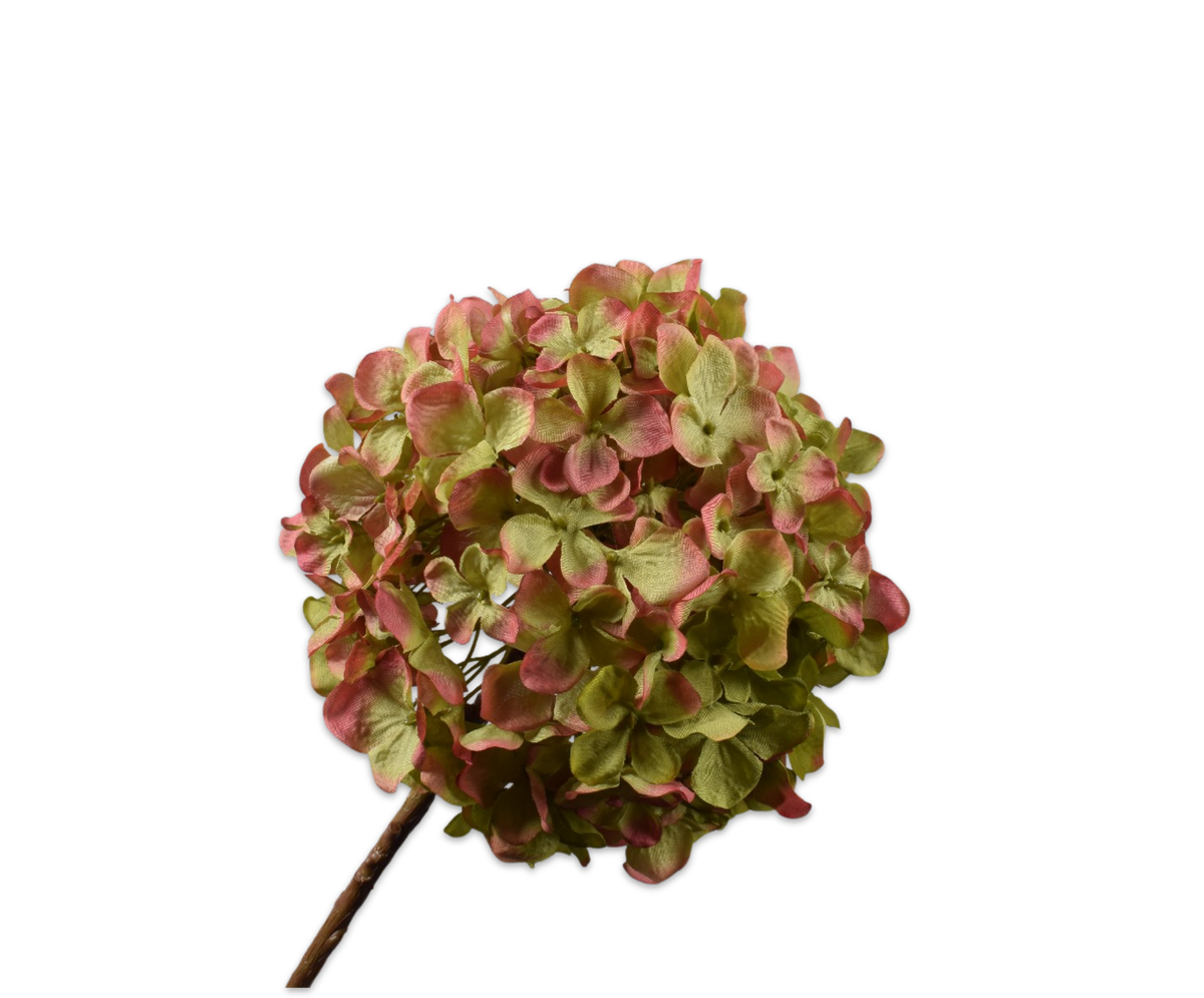Hortensia tak groen roze 72 cm zijden bloem Silk-ka