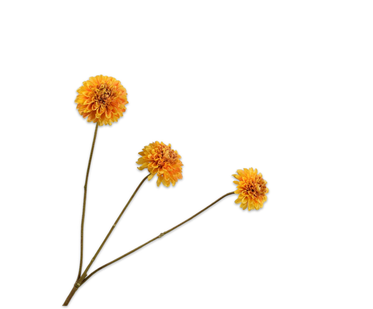 Dahlia tak geel 65 cm zijden bloem Silk-ka