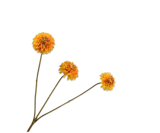 Dahlia tak geel 65 cm zijden bloem Silk-ka