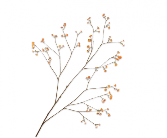 Vergeetmeniet tak oranje – zijden bloem 132 cm