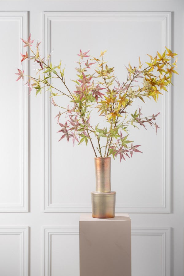 Bladtak groen/ mauve – zijden bloem 92 cm – afbeelding 2
