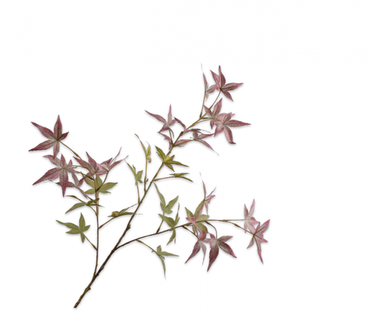 Bladtak groen/ mauve – zijden bloem 92 cm
