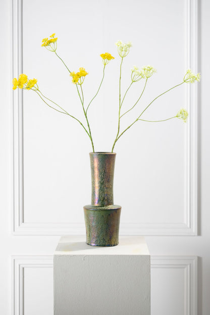 Dille tak geel – zijden bloem 83 cm – afbeelding 2