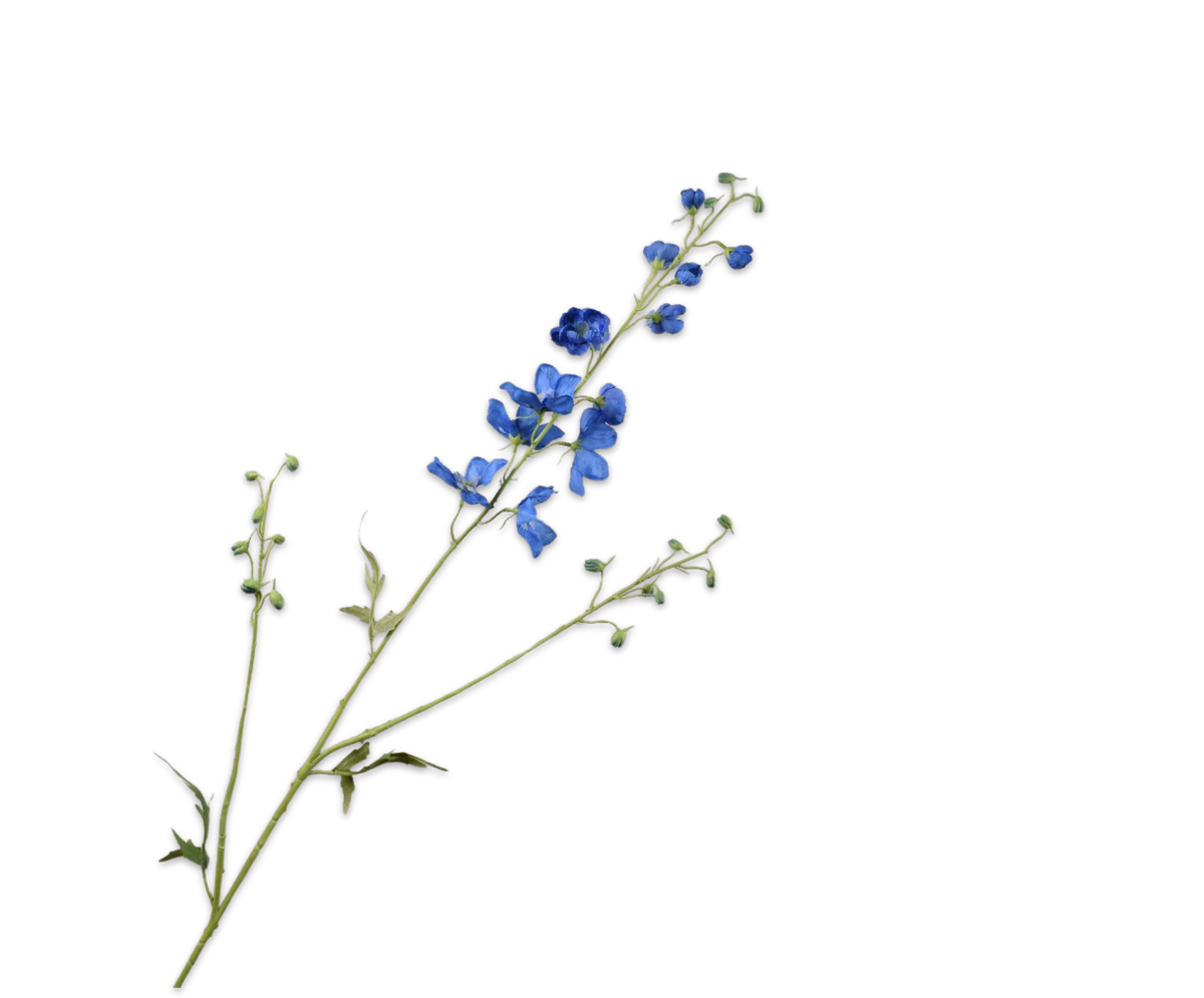 Delphinium tak blauw donker 101 cm zijden bloem Silk-ka