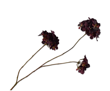 Hortensia tak bordeaux – zijden bloem van Silk-ka, 85 cm