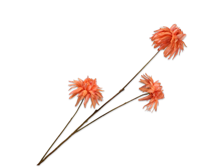 Chrysant tak oranje – zijden bloem van Silk-ka, 104 cm