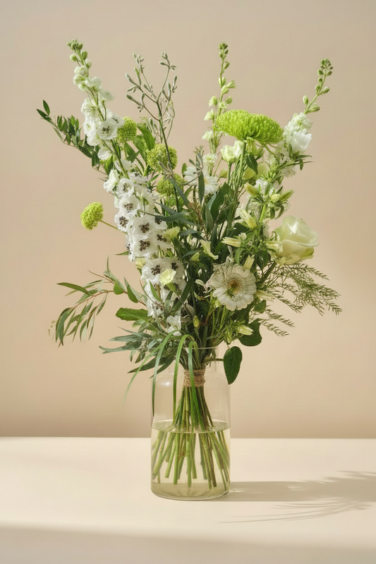 Losgebonden boeket wit – vers boeket van De Bloementuin Meppel