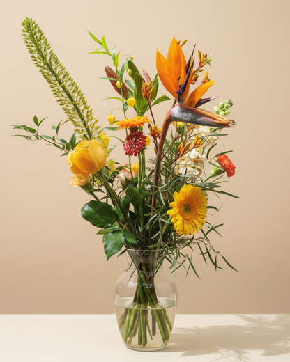 Losgebonden boeket oranje – vers boeket van De Bloementuin Meppel
