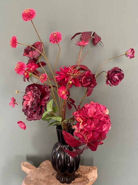 Zijden boeket Vurig – zijden boeket rood 90 cm
